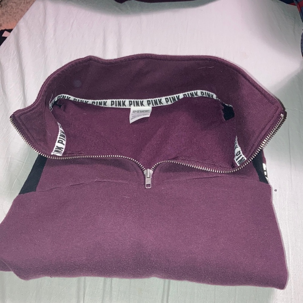 Pink quarter zip